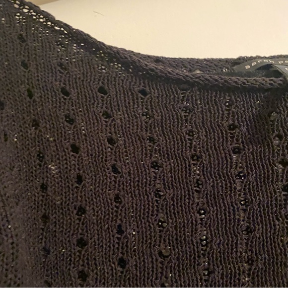 Sarah Pacini, one size, sheer knit crop sweater - Picture 7 of 9